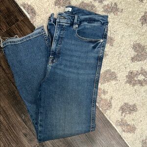 Good American Blue Straight Leg Jeans